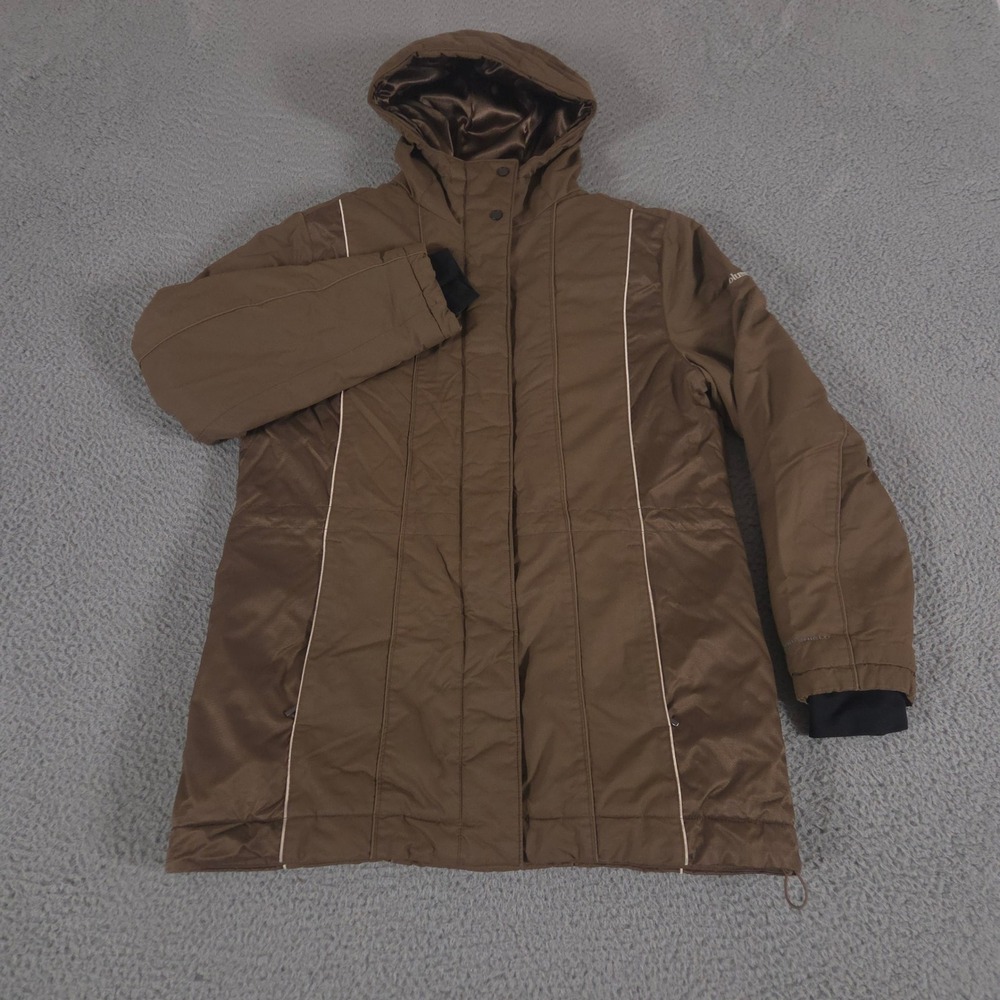 Columbia Jacket Women Medium Brown Omni-Shield Waterproof Insulated Hooded Parka